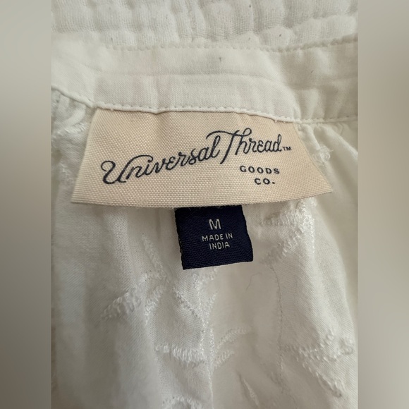 Universal Thread White Embroidered Blouse - Picture 3 of 3